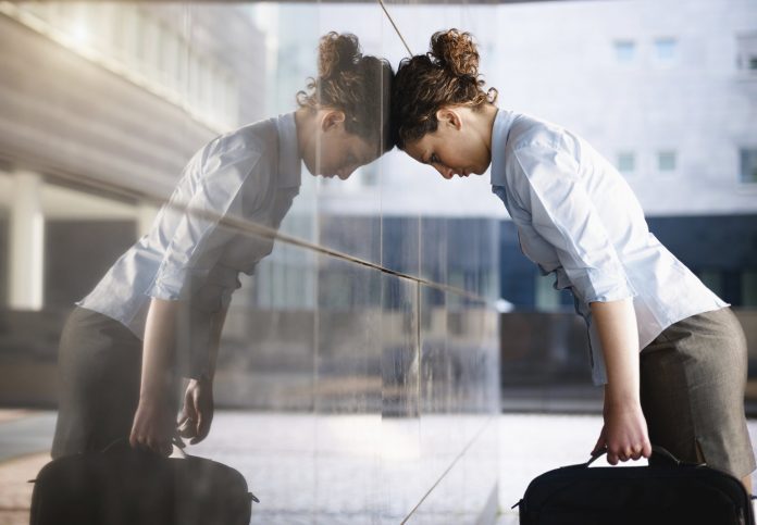 sad businesswoman