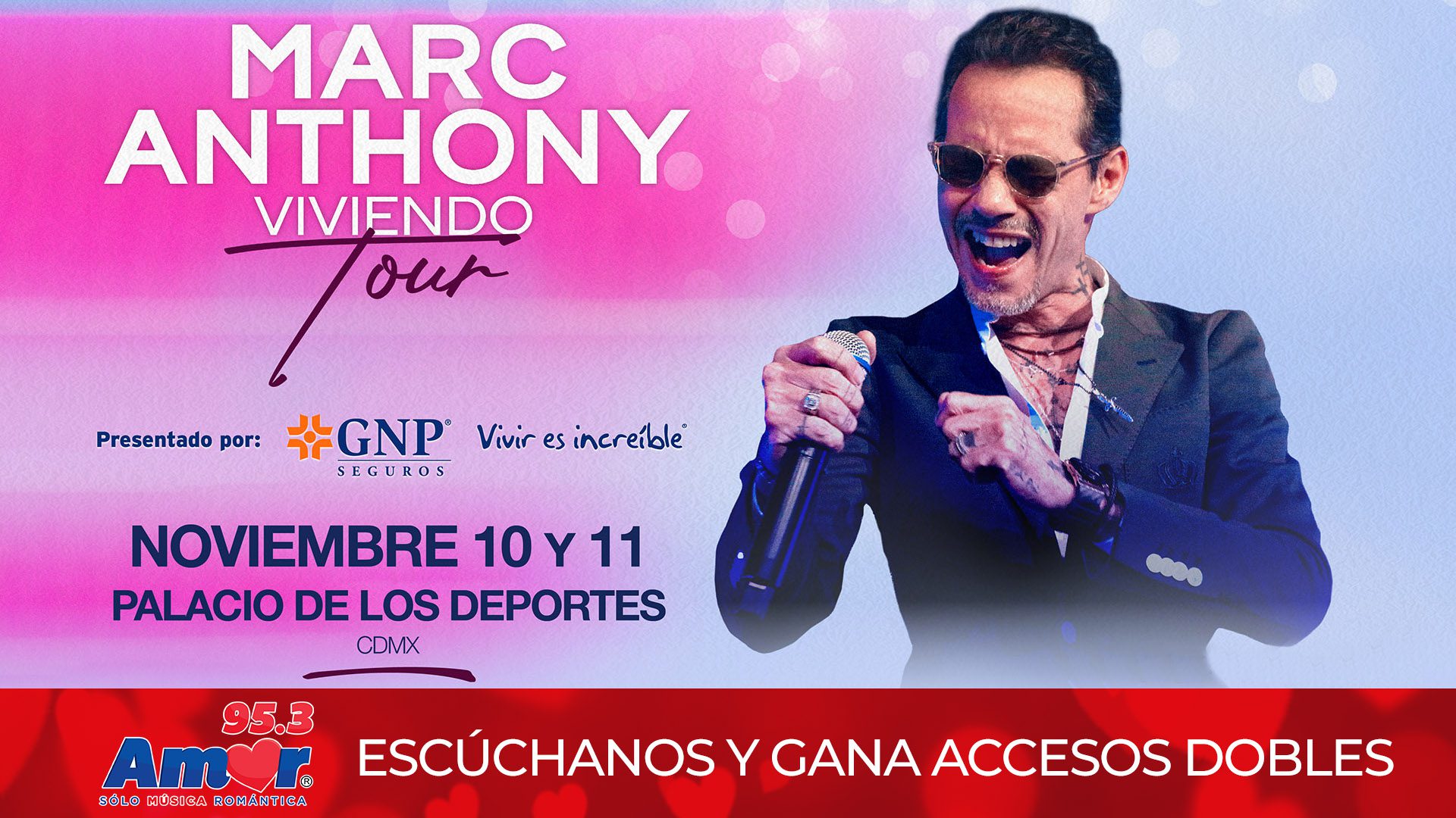 No te pierdas a Marc Anthony en "Viviendo Tour" Amor Sólo Música