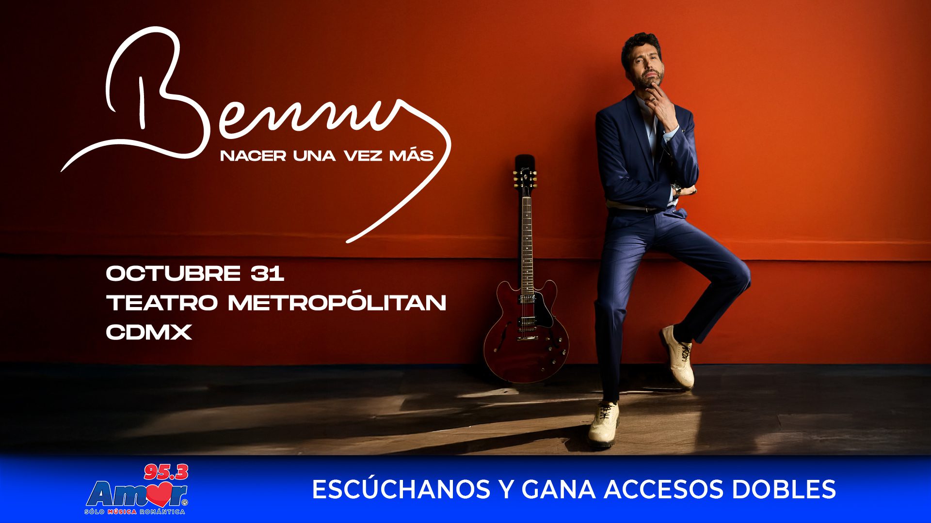 ¡No te pierdas a Benny Ibarra en concierto! | Amor | Sólo Música Romántica