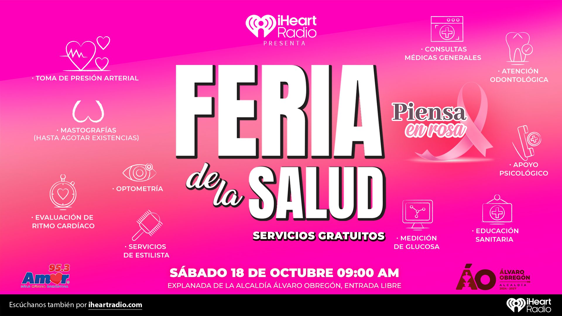 ¡Te invitamos a la Feria de la Salud "Piensa en Rosa"! | Amor | Sólo ...