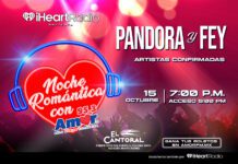 ¡Prepárate para cantar junto a Pandora y Fey en nuestra Noche Romántica!