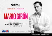 ¡Acompáñanos a la convivencia exclusiva con Mario Girón en el Foro iHeartRadio!